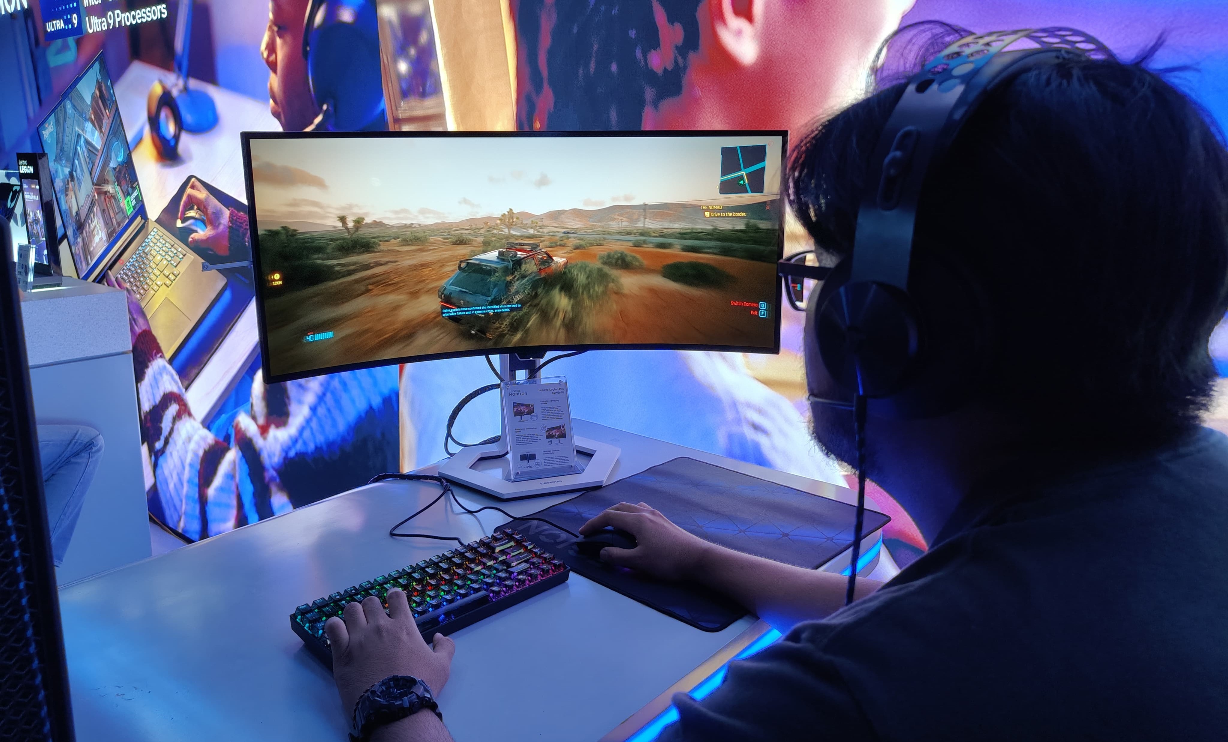 Monitor lengkung Lenovo Legion Pro dan Legion Glasses 2