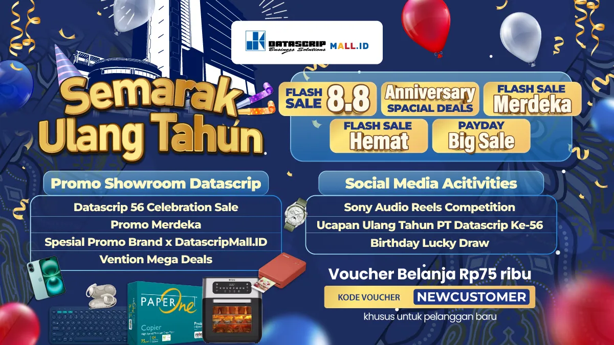 Promo DatascripMall.ID Agustus 2025 - Semarak Ulang Tahun Meriah