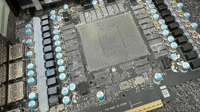 rtx 5090 without gpu and vram chip