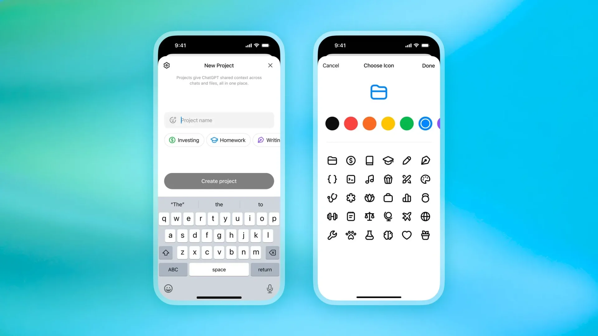 chatgpt projects openai