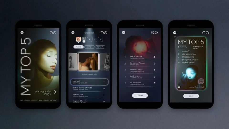 Ariana Grande - My Top 5 Spotify