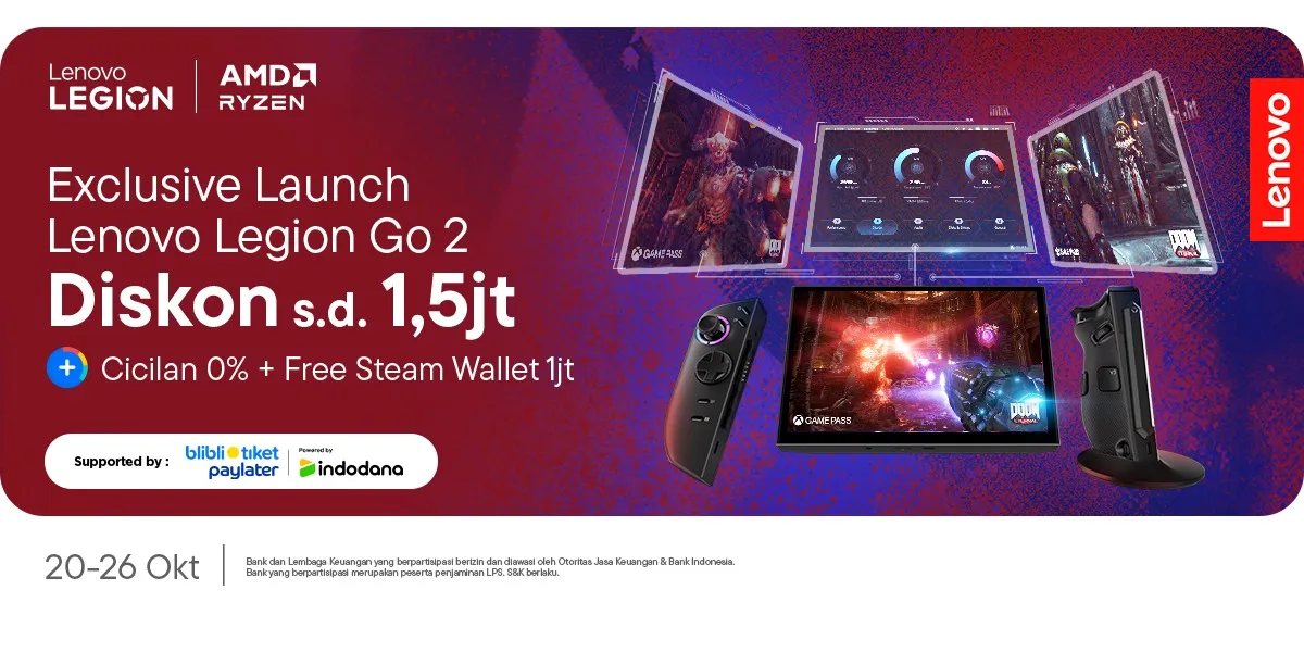 Lenovo Legion Go 2 Resmi Hadir di Indonesia, Segini Harganya! 3 Blibli Exclusive Launch lenovo legion go 2