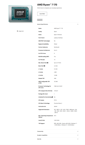 AMD Siapkan Prosesor Ryzen 10 Berbasis Zen 2 dan Ryzen 100 Berbasis Zen 3+ 4 amd ryzen 7 170