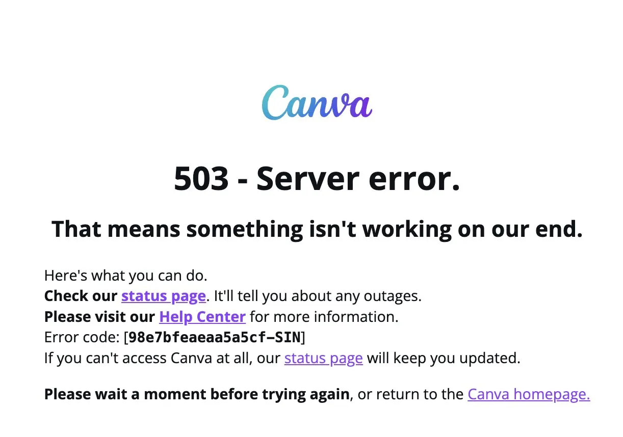 canva error
