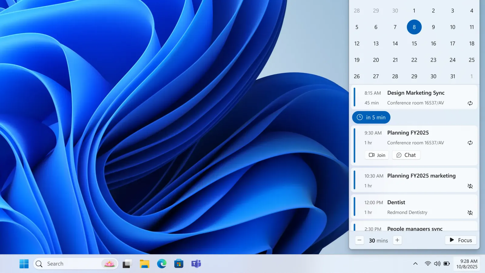 Daftar Agenda Akhirnya Bisa Diakses Lewat Taskbar Windows 11