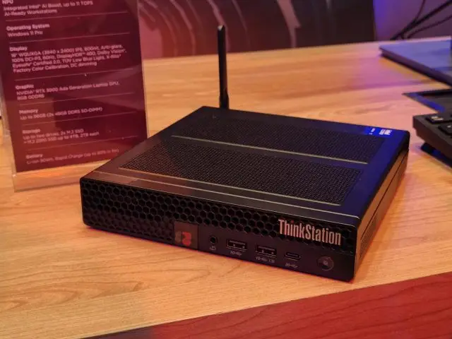 Lenovo Turut Pamerkan PC Desktop Workstation Lewat Seri ThinkStation P 3 ThinkStation P3 Tiny Gen 2