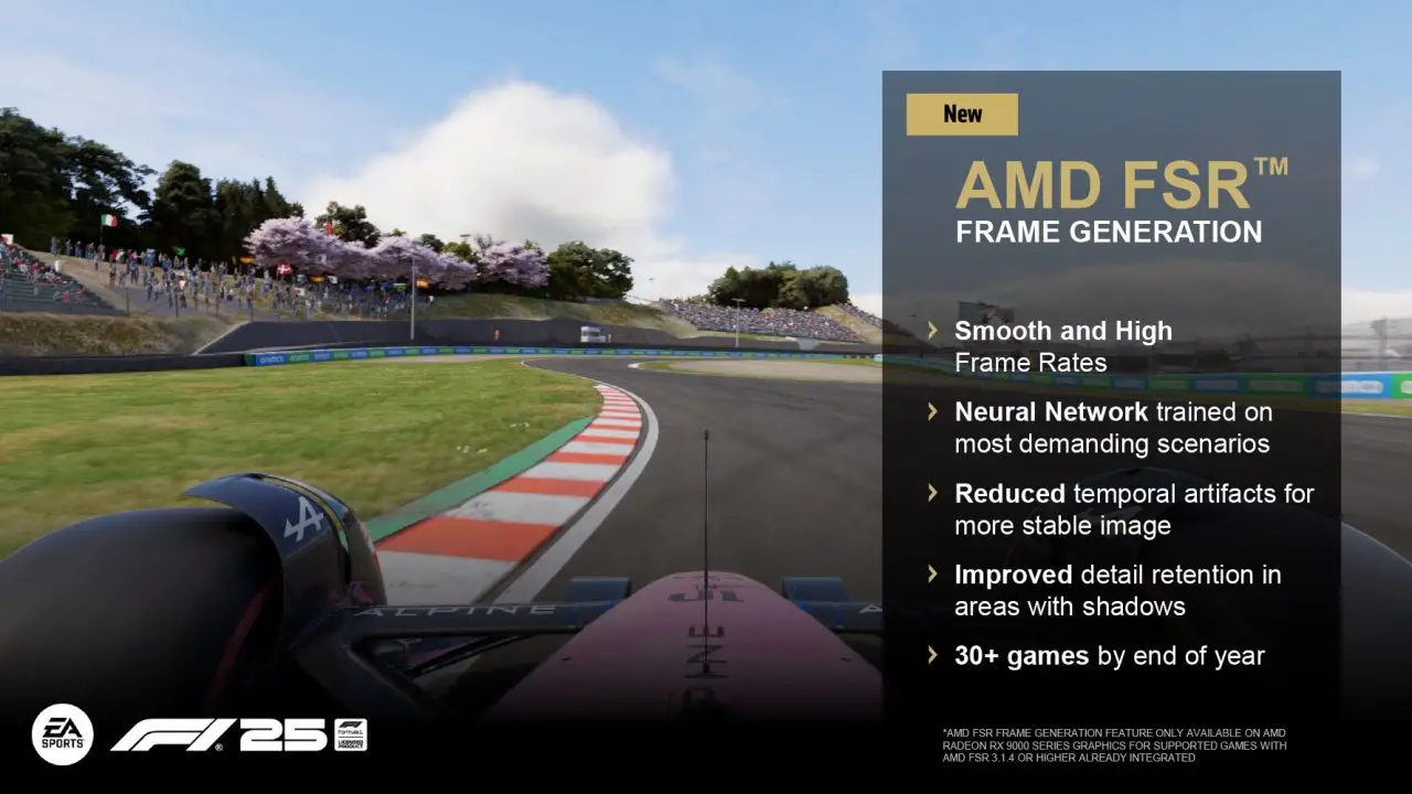 AMD FSR Redstone Features framegen