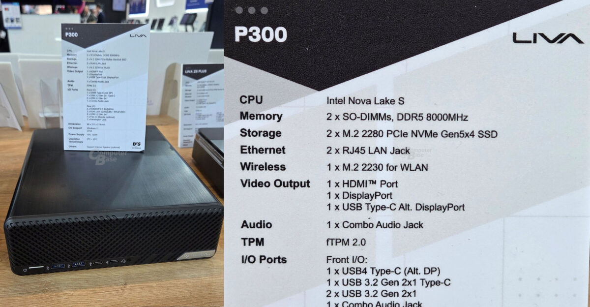 ECS Liva P300 Dipamerkan: Mini PC Dengan CPU Intel Nova Lake-S dan Dukungan RAM DDR5-8000 3 NOVA LAKE S ECS EMBEDDED WORLD 1200x624 1