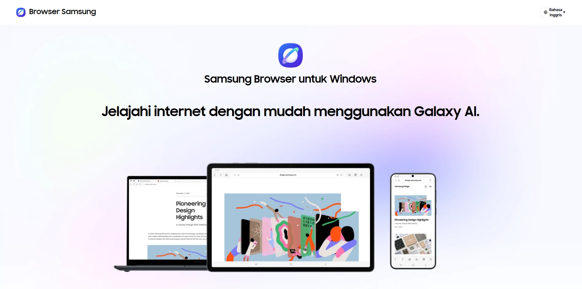 Samsung Browser di Perangkat Windows