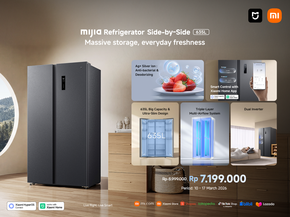 Xiaomi Luncurkan Mijia Refrigerator Side-by-Side 635L di Indonesia 3 Xiaomi Mijia Refrigerator Side-by-Side 635L