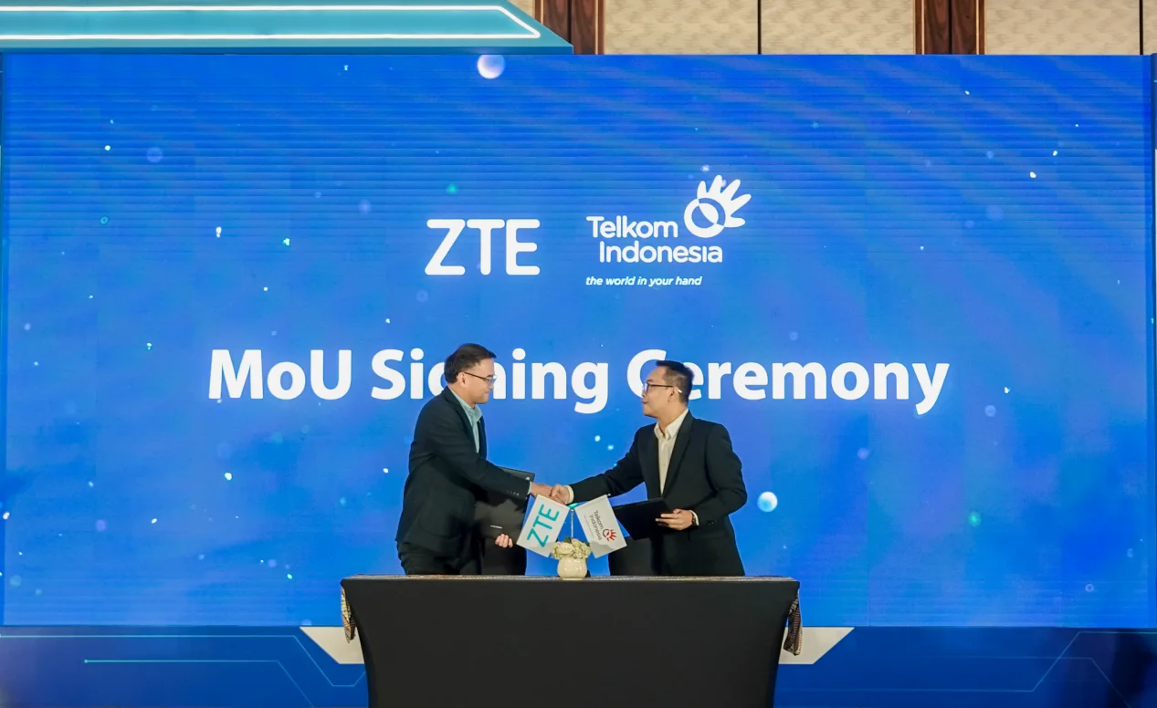 Direct Release: ZTE dan Telkom Indonesia Teken MoU Strategis untuk Mempercepat Pengembangan Solusi dan Infrastruktur Digital 20 ZTE menandatangani MoU dengan Telkom Indonesia untuk memperkuat kolaborasi strategis dalam pengembangan solusi dan infrastruktur digital di Indonesia