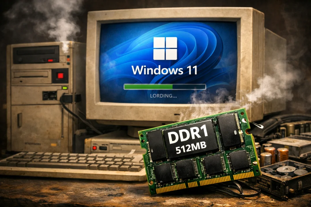 Windows 11 Diinstal di PC Jadul RAM DDR1, Apa Jadinya? 1 RAM DDR1 Windows 11