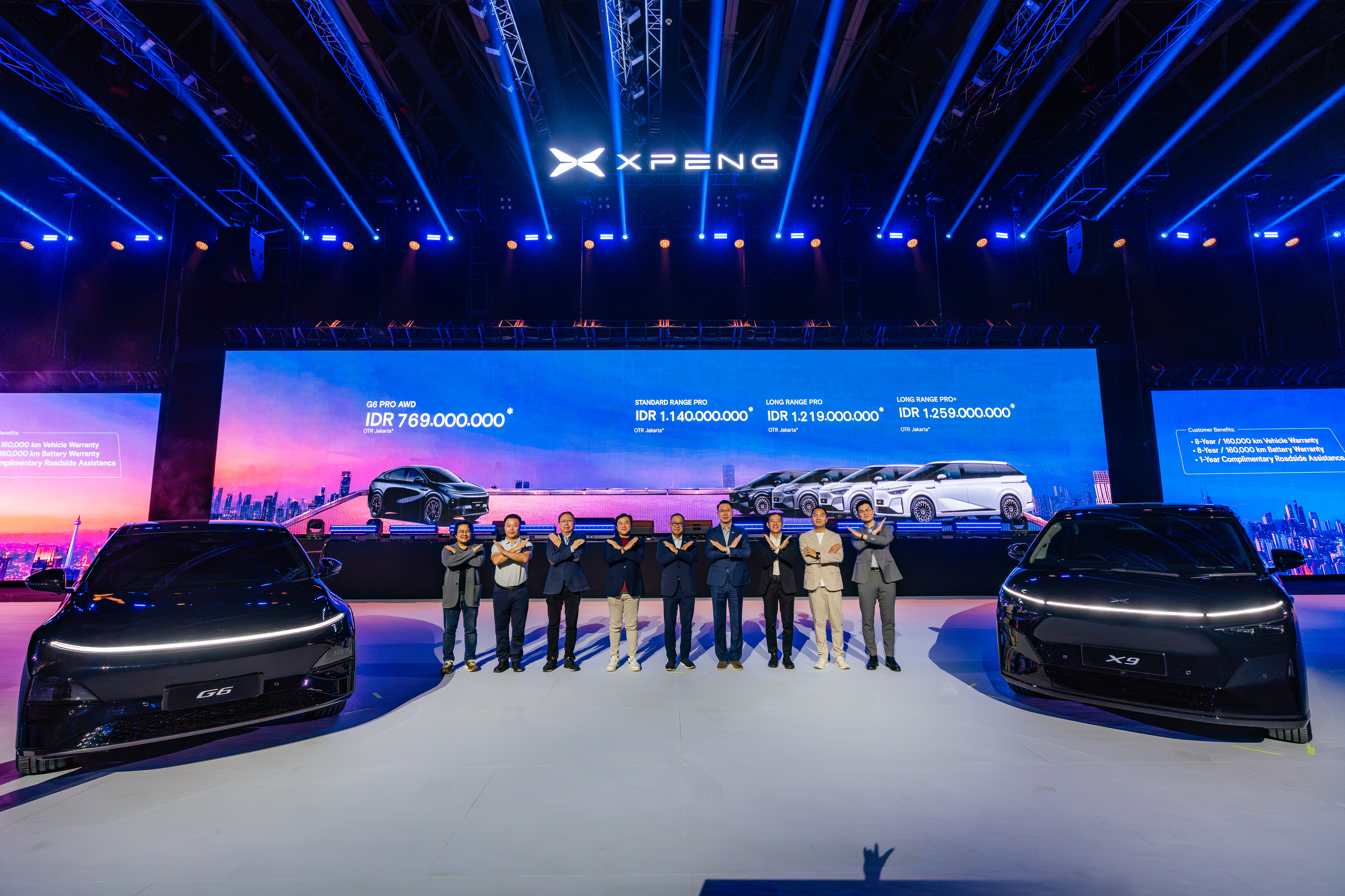 harga XPENG X9 dan XPENG G6 AWD