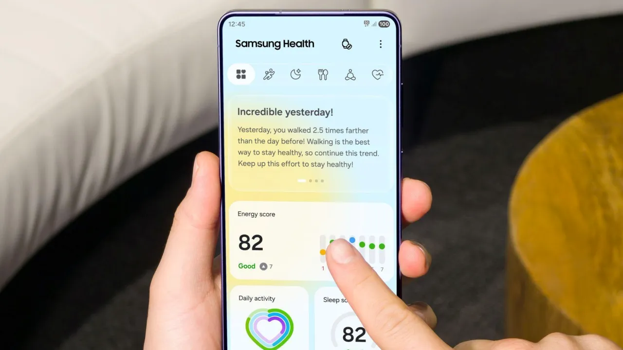 samsung health update