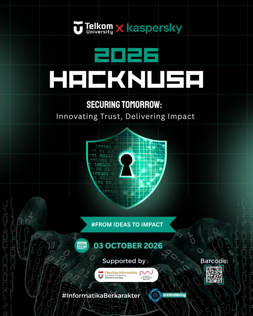 Direct Release: Pendaftaran HackNusa Dibuka: Universitas Telkom dan Kaspersky Luncurkan Hackathon Keamanan Siber Nasional untuk Mengubah Ide Menjadi Dampak 1 Pendaftaran HackNusa Dibuka: Universitas Telkom dan Kaspersky Luncurkan Hackathon Keamanan Siber Nasional untuk Mengubah Ide Menjadi Dampak