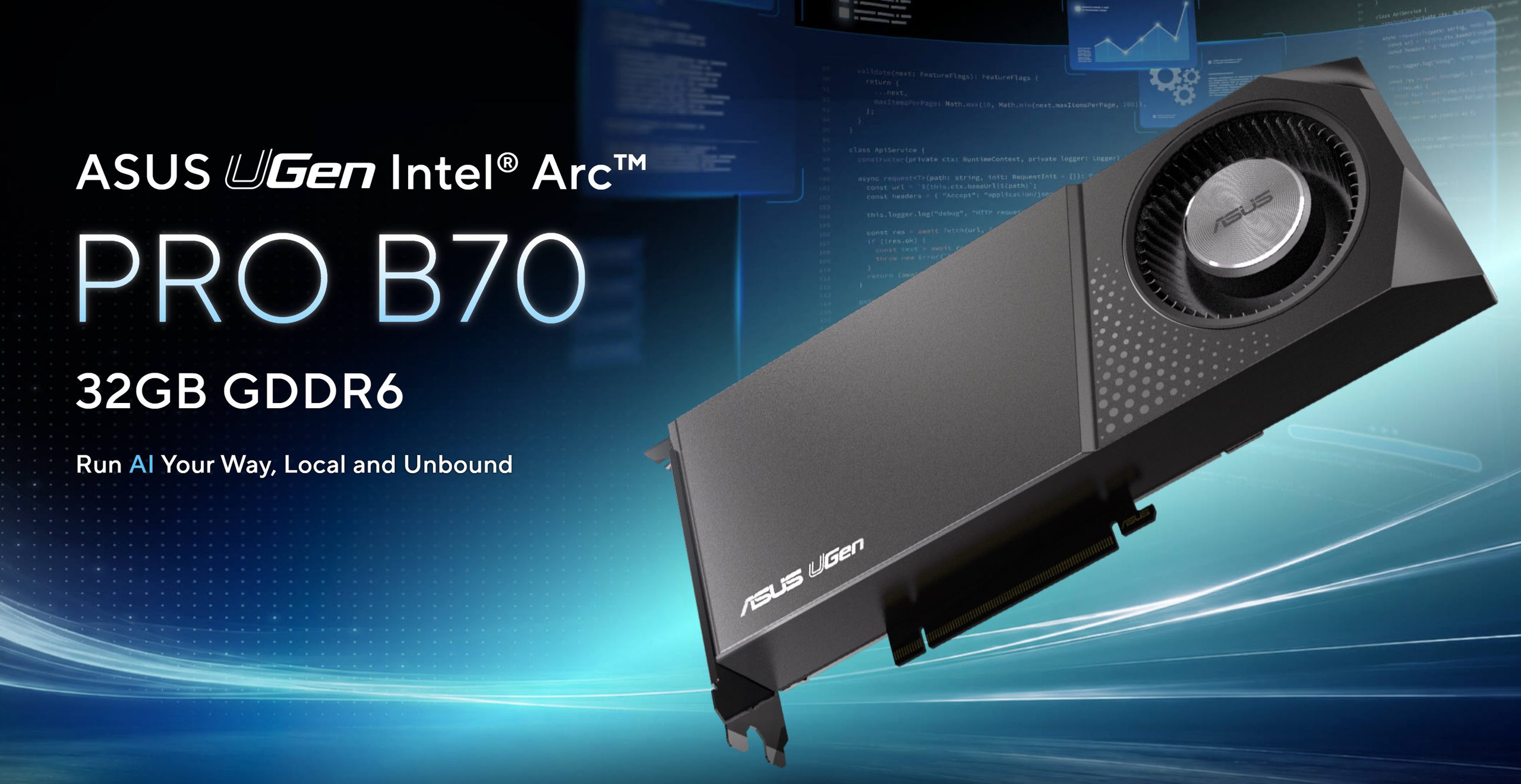 ASUS Debut VGA Intel Arc Pro, Bawa VRAM 32 GB untuk Kebutuhan AI 7 ASUS UGen Intel Arc Pro B70